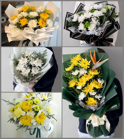 广西南宁西乡塘区北湖街道望州北二里社区白事花束代送